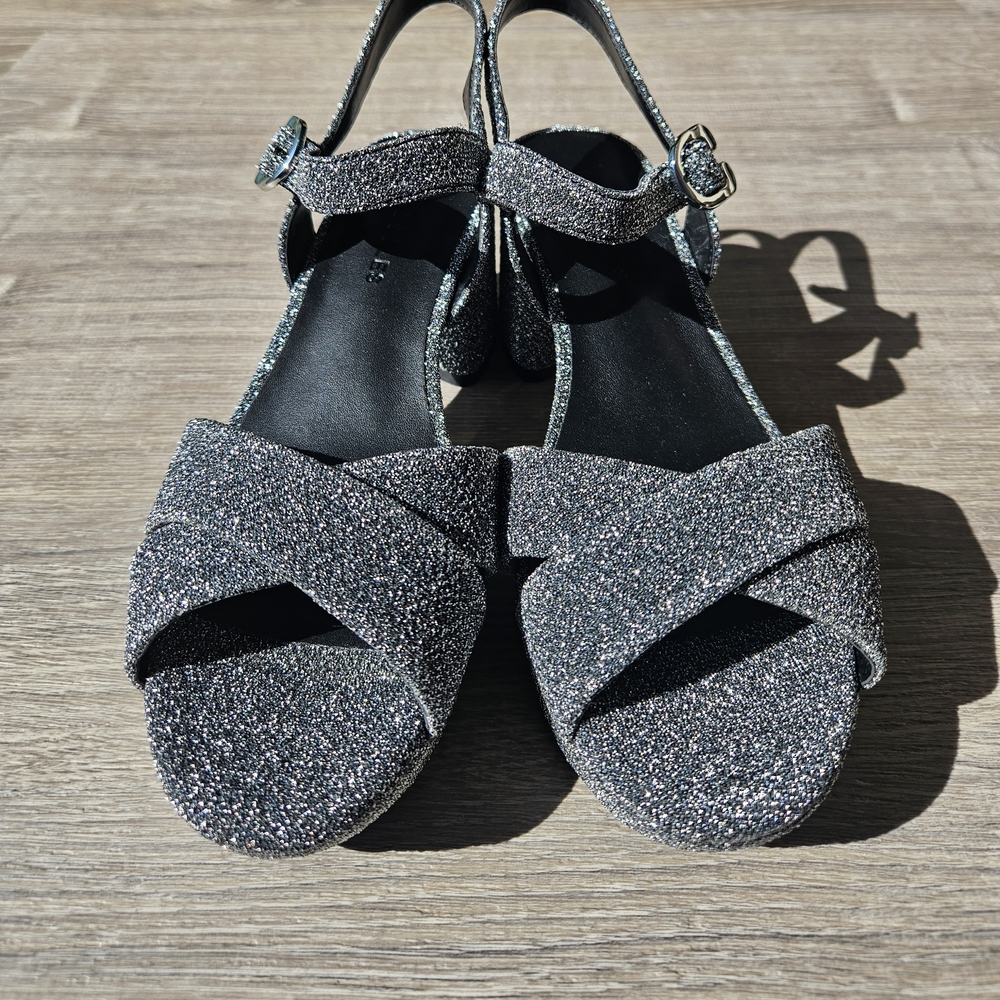 Aerosoles Glitter Sandals in Silver - Picture 4 of 7